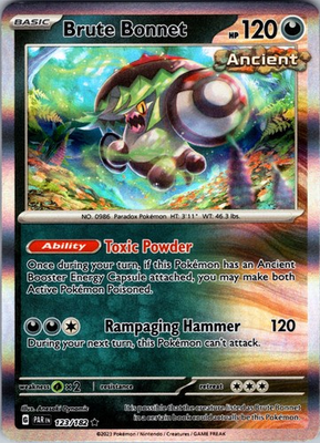 #ad Brute Bonnet 123 182 Paradox Rift HOLO Rare Pokemon NM $1.99