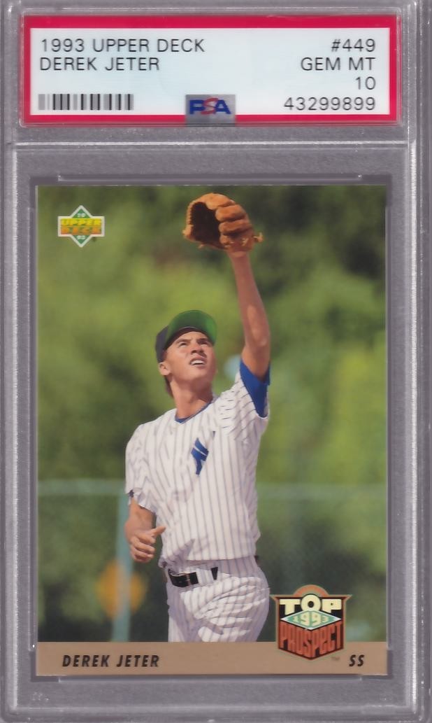 1993 Upper Deck Derek Jeter #449 RC Rookie PSA 10