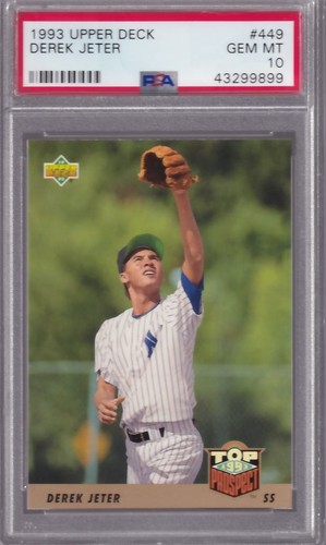 1993 Upper Deck Derek Jeter #449 RC Rookie PSA 10