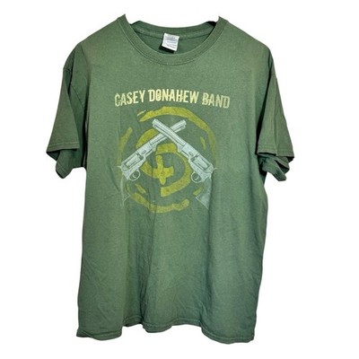 Casey Donahew Band Autographed T-Shirt Men's Size Large Green 2nd Amendment