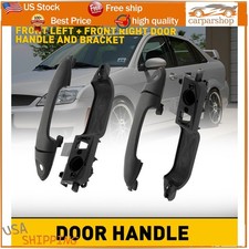 Front Left Right Exterior Door Handle And Bracket Primed For 00-2007 Ford Focus