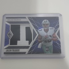 Panini 2022 Phoenix Jalen Tolbert #RME-25 Blue Prime /25 Cowboys