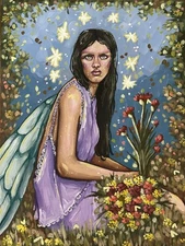 Fairy Painting Study paintings on canvas original portraits acrylic painting