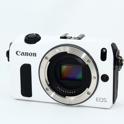 Canon EOS M Mirrorless Digital Camera White Body only #07020 | eBay