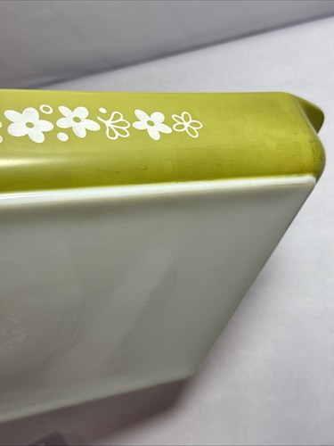 Pyrex #933 & #922 Crazy Daisy Spring Blossom Lasagna Casserole Cake Dishes USA - Picture 11 of 13