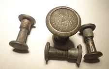 Vintage 4 Piece Set Warranted Superior Hand Saw 13/16" Medallion ALUMINUM.