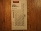 Miele Genuine HEPA AirClean Vacuum Filter SF-HA 50