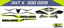 SEADOO RXT X  300 2019 Graphics / Decal / Sticker Kit YELLOW & BLACK CUSTOM