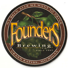 Founders Brewing  Beer Coaster Grand Rapids M...