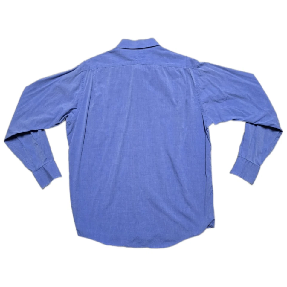 Vintage Burberrys Of London Shirt Mens 16.5 / 35 XL Blue Dress Button Up USA 90s - Image 2 of 4
