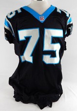 2000 Carolina Panthers Clarence Jones #75 Game Used Black Jersey 50 0619