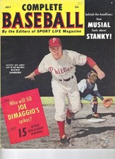 1952 COMPLETE BASEBALL SUMMER ISSUE-PHOTOS AND STORIES OF THE STARS OF '52