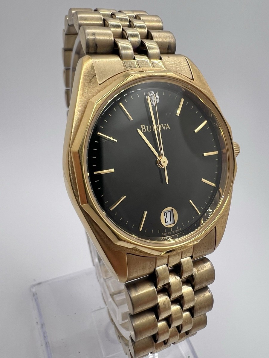 Bulova Gold and Black watch with braided band. Brand new  display picture 2