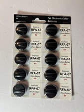 Extreme Dog Fence RFA-67 Battery Compatible With PetSafe 6V Battery, 10 Pack