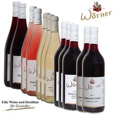 WEINGUT W&Ouml;RNER: 12 Fl. Pf&auml;lzer Wein - Rotwein und Ros&eacute; halbtrocken - Weinprobe