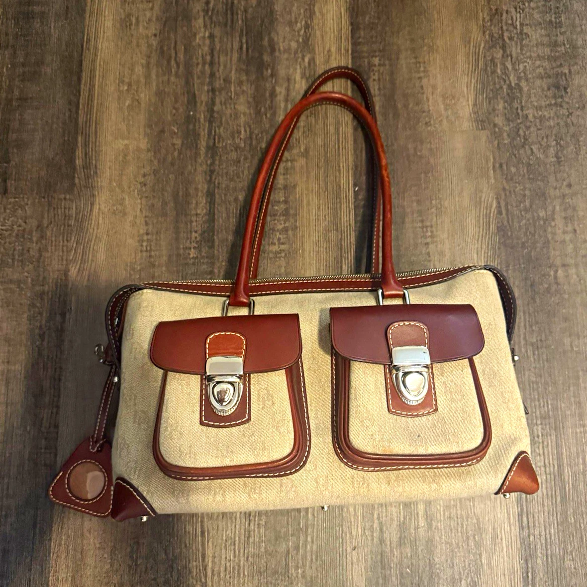 Dooney & Bourke Canvas Exterior Satchel/Top Handle Bag Handbags