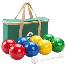 90mm Bocce Balls Set, Lighter Outdoor Bocce Game for 90mm Universal Size