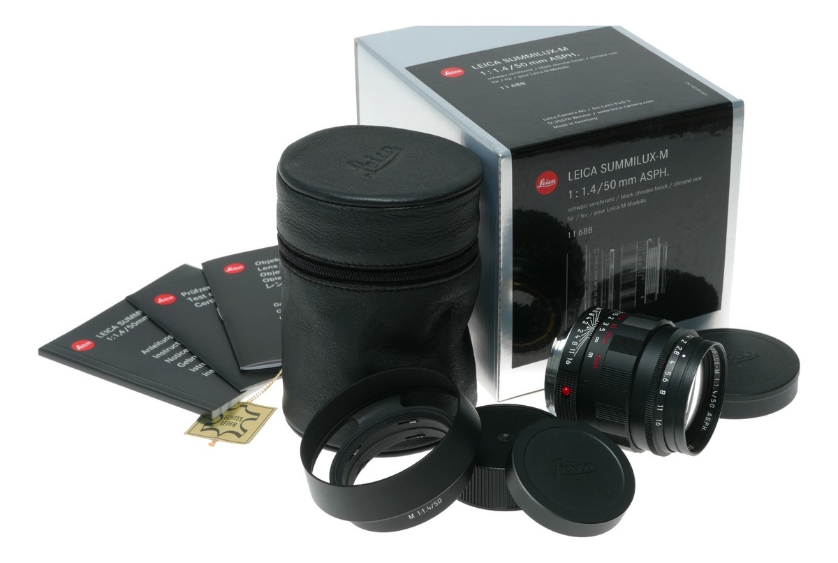Leica Summilux-M 50mm f/1.4 ASPH Lens 11688 Black Chrome | eBay