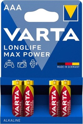 2x Varta Longlife Max Power Tech AAA 4703 Battery Micro LR03 1.5V ALKALINE