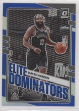 2020 Panini Donruss Optic Elite Dominators Blue Prizm 32/49 James Harden #5 00d2