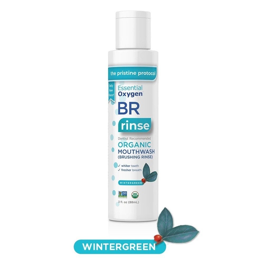 Essential Oxygen Органическая жидкость для полоскания рта (ополаскиватель) Wintergreen 3 oz Liquid