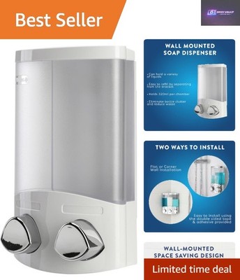 Vielseitiger Duschgel- & Shampoospender zur Wandmontage - einfache Installation, 640 ml