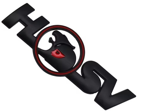 Holden HSV Matte Black Badge Emblem for Commodore VY VZ VE Calais Berlina Astra - 第 1/2 張圖片