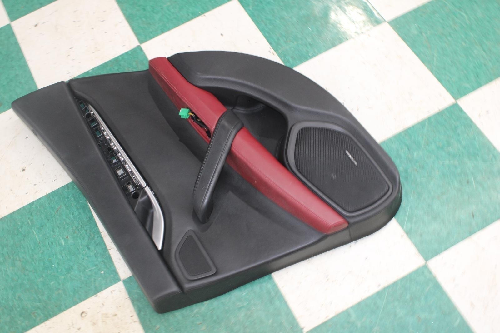 14-17 MASERATI GHIBLI Marrone Red Black Rear RR Door Trim Panel Passenger OEM OE