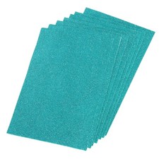 Glitter EVA Foam Sheets Soft Paper Non-Adhesive 11.8 x 7.8 Inch Light Blue 5 Pcs