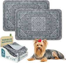 Washable Pee Pads for Dogs, 2 Pack Reusable Puppy Pads Waterproof