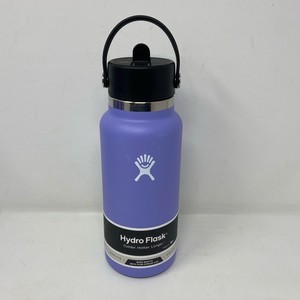 Hydro Flask 32oz Wide Mouth Water Bottle w/ Flex Straw Cap - Lupine Purple