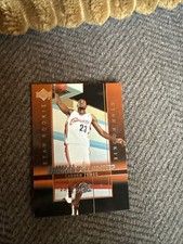 Upper Deck 2003-04 Rookie Exclusives LeBron James Star Rookie Basketball Card #1. rookie card picture