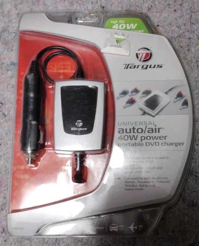 Targus Universal Portable DVD Charger with up to 40W of Power