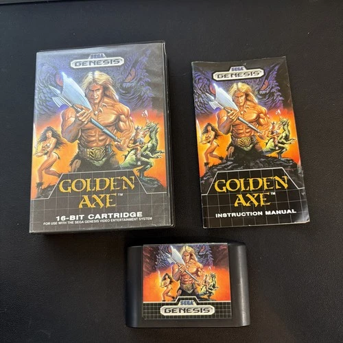 Golden Axe (Sega Genesis, 1989) Complete Cib