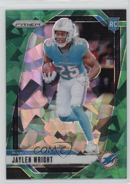 2024 Panini Prizm Rookies Green Ice Prizm Jaylen Wright #348 p8v