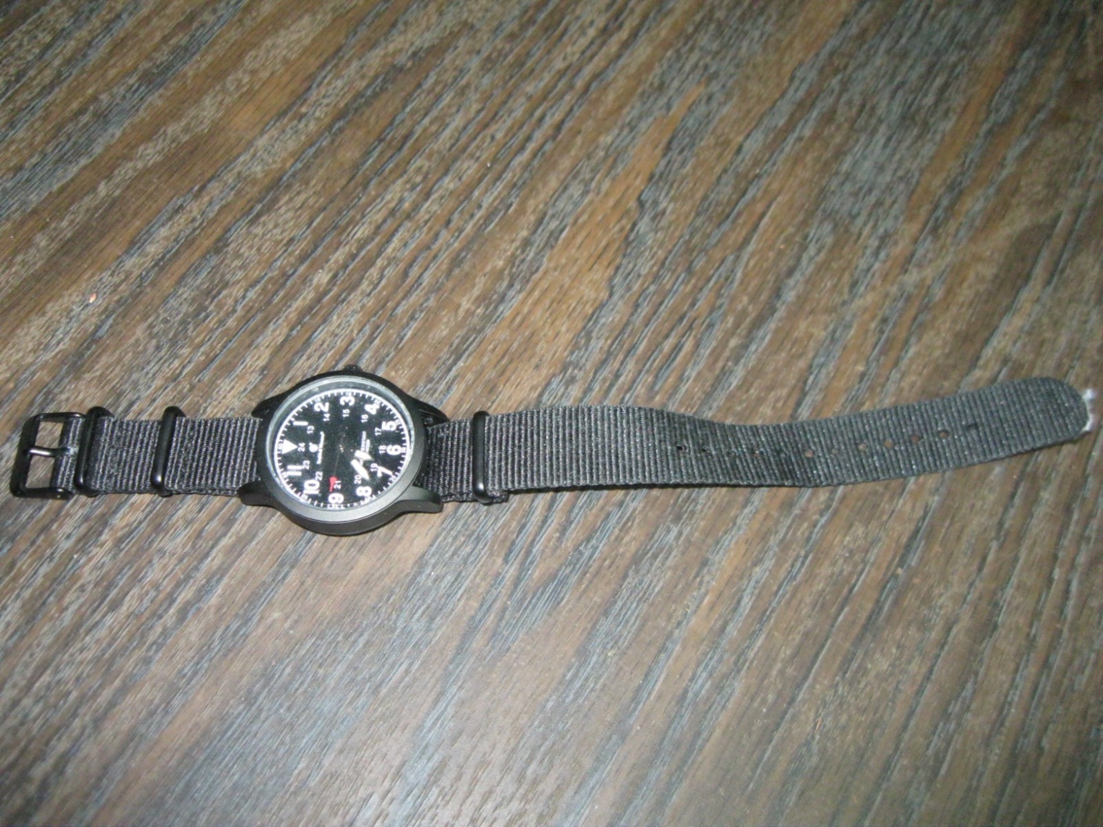 Smith Wesson MX31 BLK Watch Military 24 Hour Dial New Battery Nylon Strap