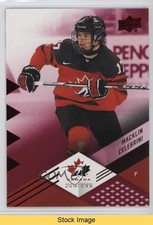 2024 Upper Deck Team Canada Juniors Red Foil Macklin Celebrini Rookie RC READ