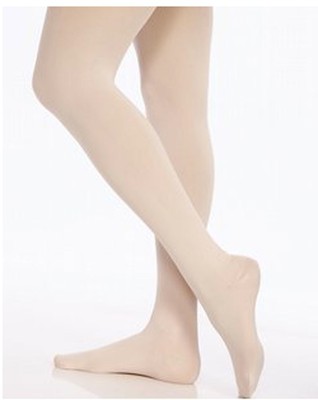 Danskin 69 Ballet Pink Women's Size B Medium DuraSoft Strong Nylon Footed Tights