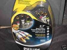 Philips Stereo Audio  Composite Video Cable 7m NEW 