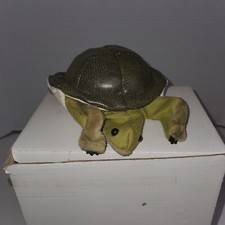 Folkmanis Turtle Puppet Plush Tortoise Finger Hand Stuffed Animal 6" Montessori