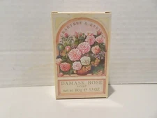 Authentic Vintage Crabtree & Evelyn Damask Rose Bar Soap 100g /3.5 Oz New in box