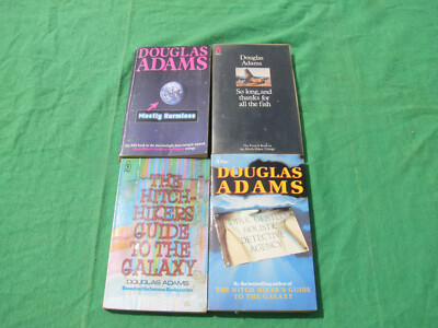4 Douglas Adams Paperbacks - Early Prints