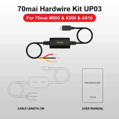 アクセサリー 70mai Dash Cam Omni with hardwire kit Amazon.co.jp: 70mai Hardwire Kit UP06 駐車監視オプション 3段階低
