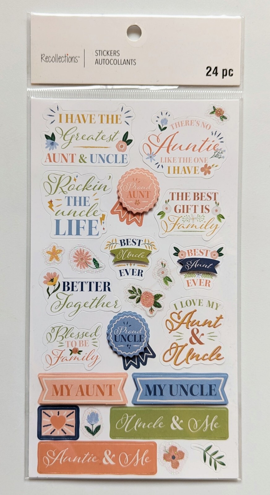 Aunt & Uncle Family Scrapbooking Stickers by Recollections eBay