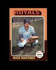 Buck Martinez Hand Signed 1975 Topps Kansas City Royals Autographed