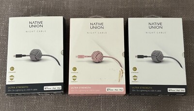 Genuine Native Union Night Cable (New damaged box) FREE SHIPPING *LOT OF 3*
