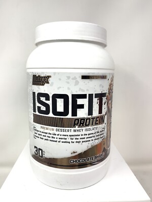 Nutrex Research IsoFit Whey Protein Isolate Powder 30 serv. EXP 4/27 Chocolate