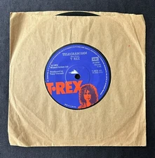 T-Rex - Telegram Sam - 7" Vinyl Single 45 RPM 1972 - EMI Records T-Rex 101