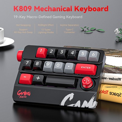 Mechanical Keypad 19Key Macro Programmable Fully Hot Swappable Mechanical Switch