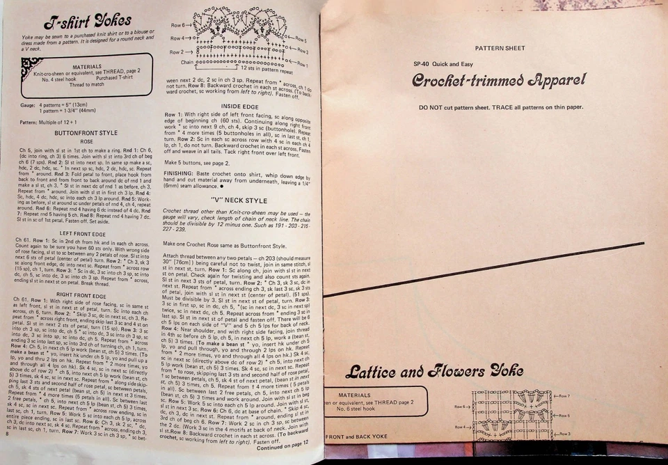 Crochet Trimmed Apparel Quick & Easy With Full Size Patterns By Craft Course - Image 3 of 4